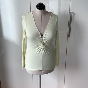 Banana Republic Top with Long Sleeve in Lemon Size-Medium NWOT